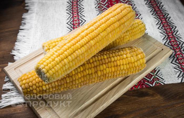 Sweet corn initially frozen, Ukraine