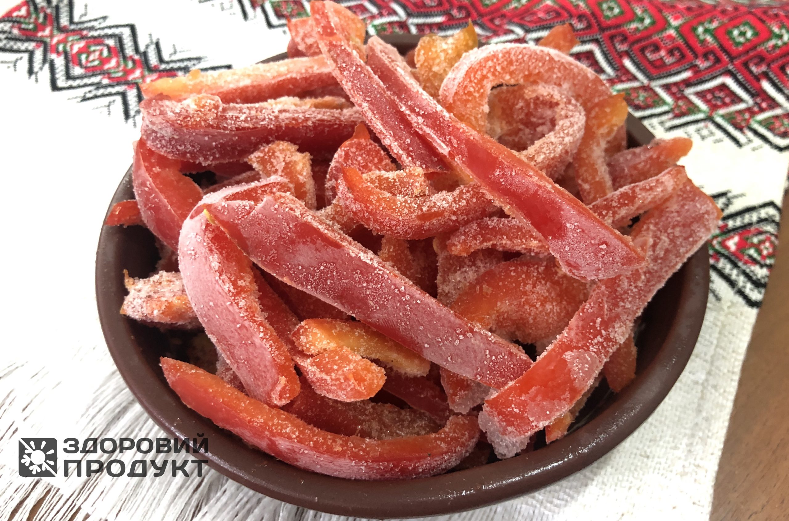 Перець червоний заморожений (смужка)