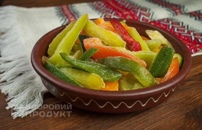 Перець заморожений “ТРІО” (смужка, 1 сорт), Україна